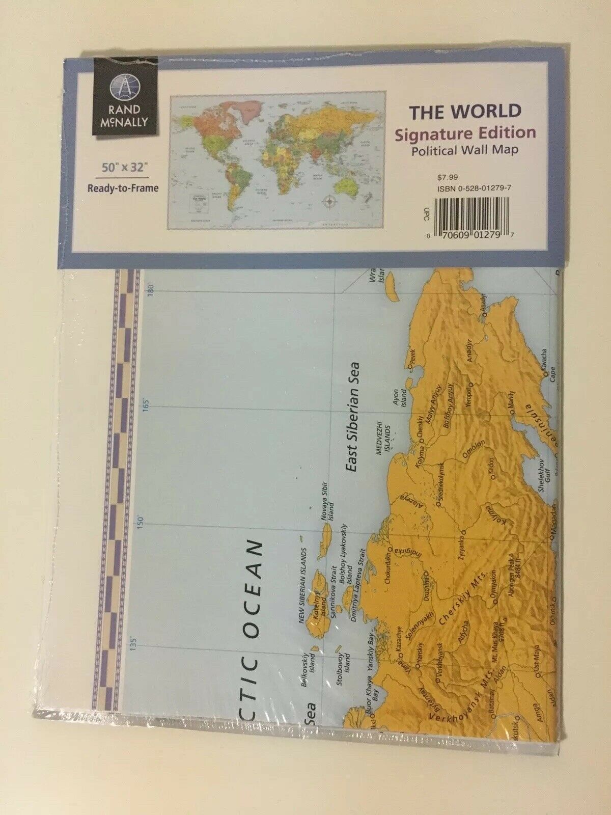 Rand Mcnally Signature Edition Map The World Political Wall Map 50” X 32”